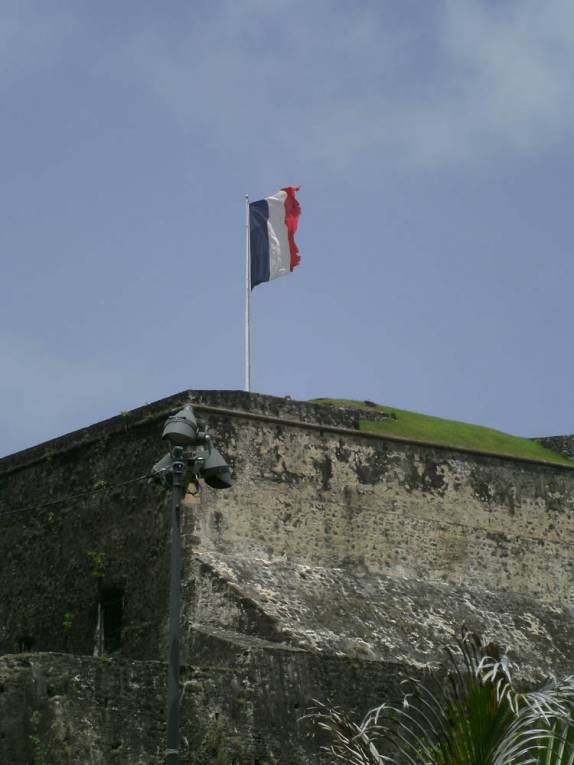 O Fort S. Luis, que deu origem á cidade de Fort-de-France, capital de Martinica